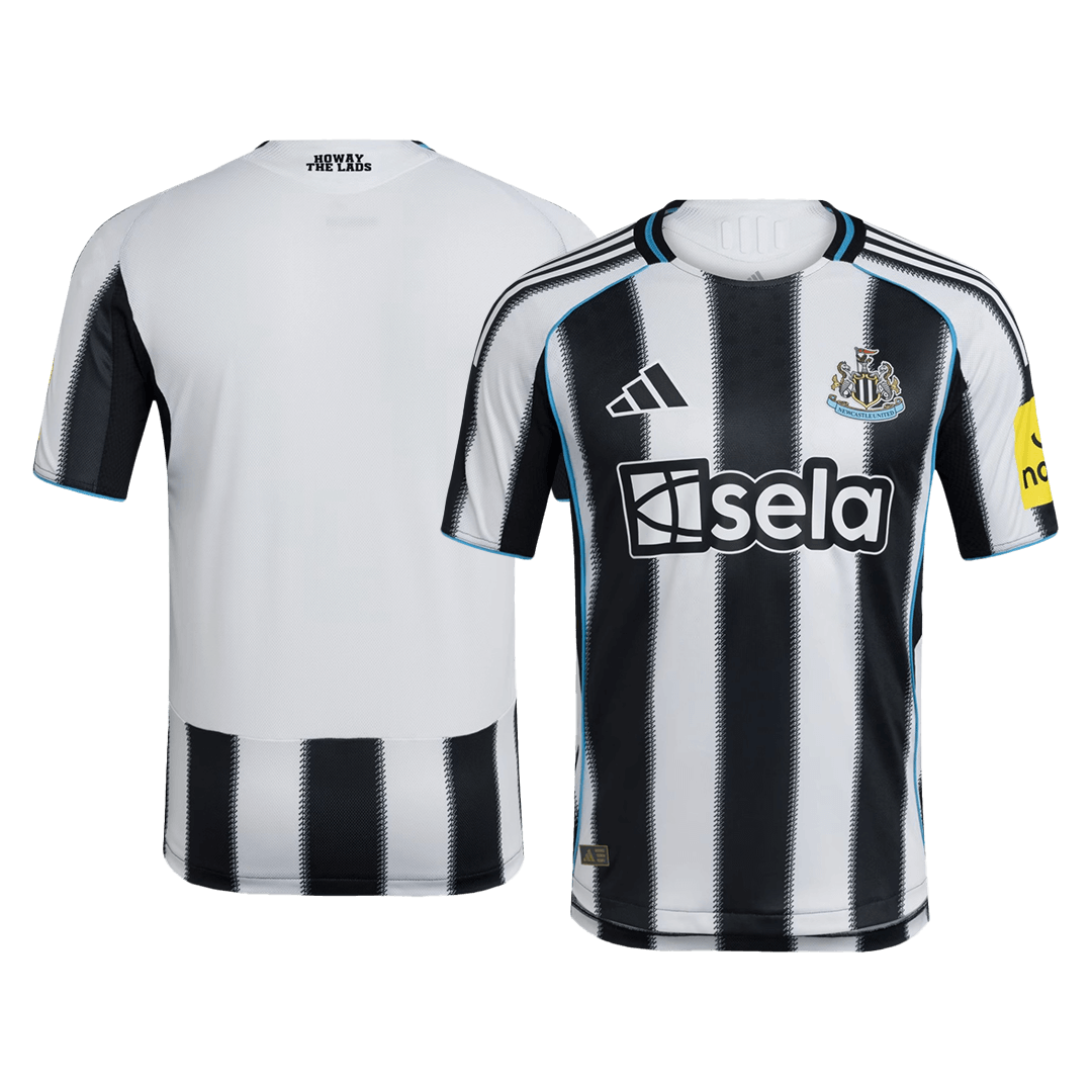 Player Version Newcastle United Home Football Shirt 2025/26 Black&White