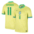RAPHINHA #11 Brazil Home Football Shirt Copa America 2024