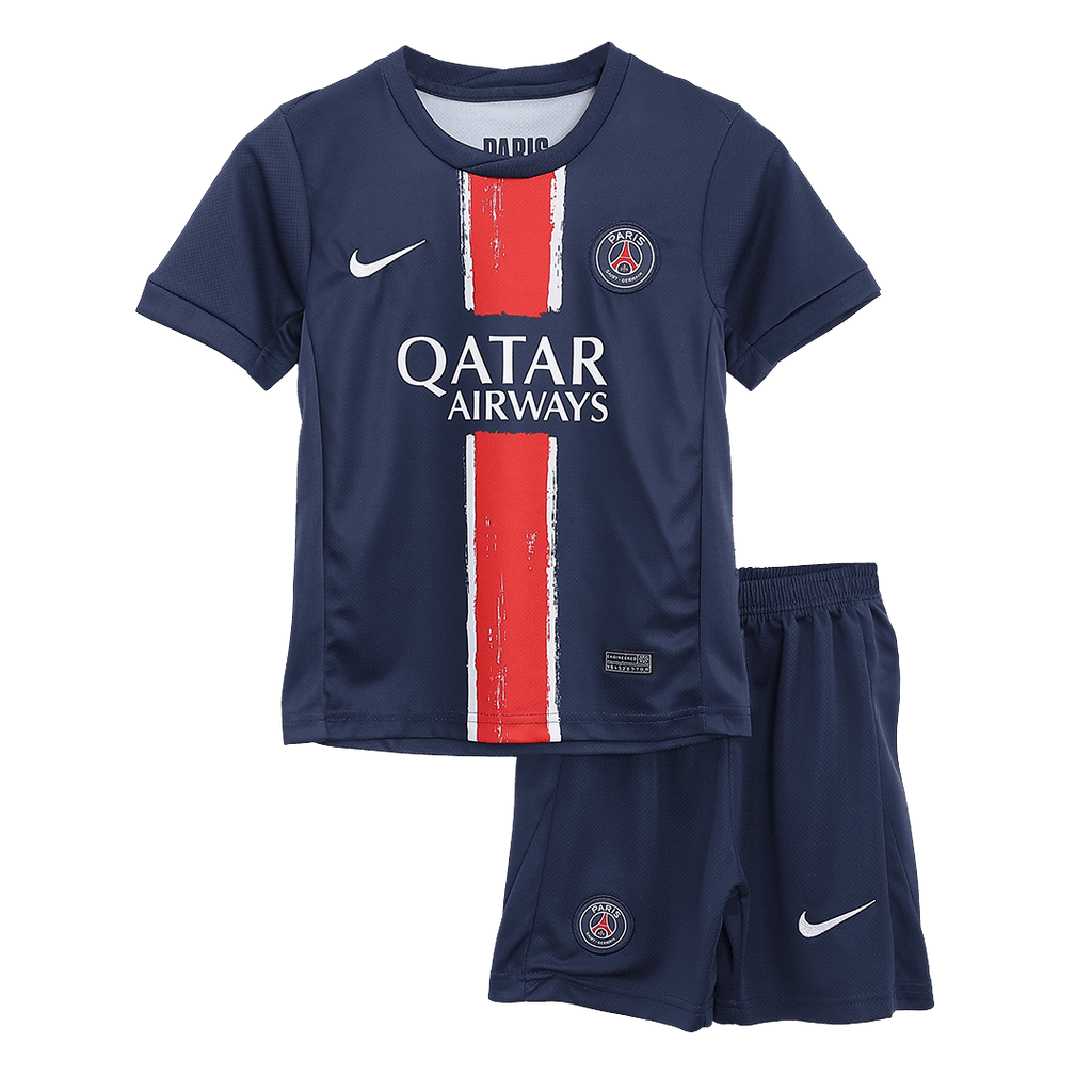 Kid's PSG Home Football Shirt Kit(Jersey+Shorts+Socks) 2024/25