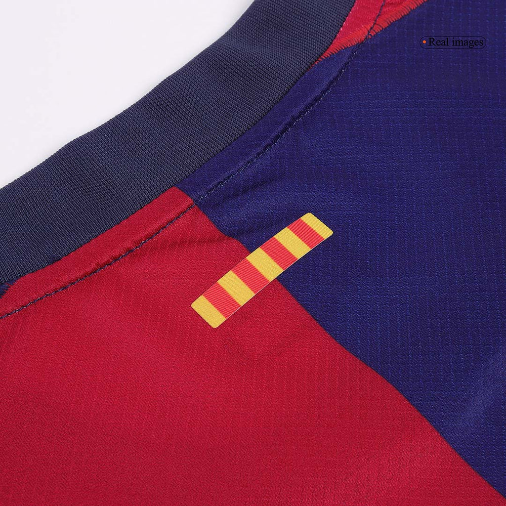 LAMINE YAMAL #19 Barcelona Home Football Shirt 2024/25 - Spotify Logo Without Text