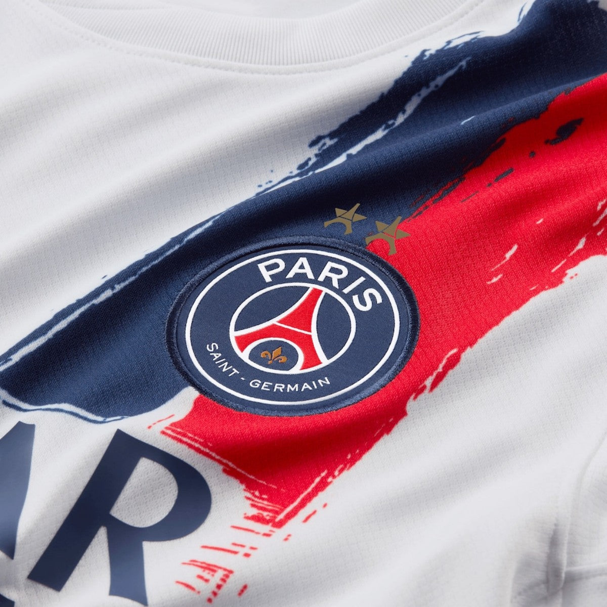 2024/26 PSG Away Soccer Jersey Champions of Europe 2026 Print White