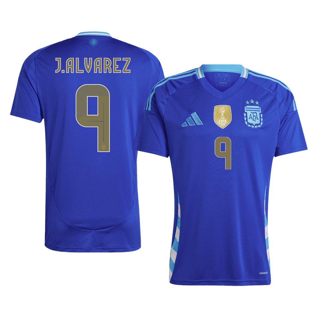 J.ALVAREZ #9 Argentina Away Football Shirt 2024
