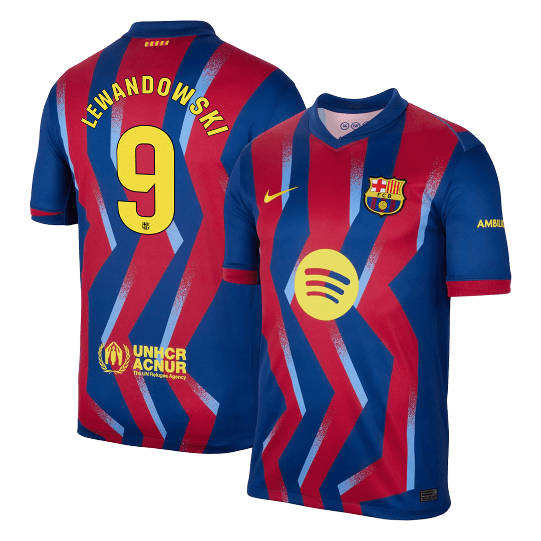 LEWANDOWSKI #9 Barcelona Fourth Away Football Shirt 2025/26
