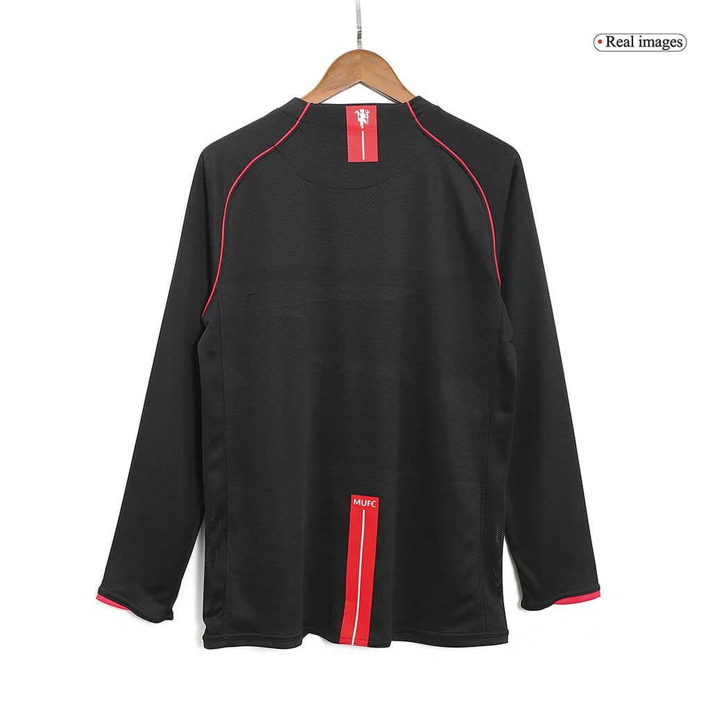 Retro 2007/08 Manchester United Away Long Sleeve Football Shirt