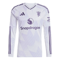 Manchester United Away Long Sleeve Football Shirt 2025/26 White