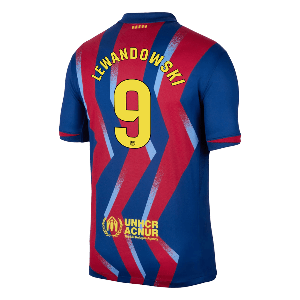 LEWANDOWSKI #9 Barcelona Fourth Away Football Shirt 2025/26