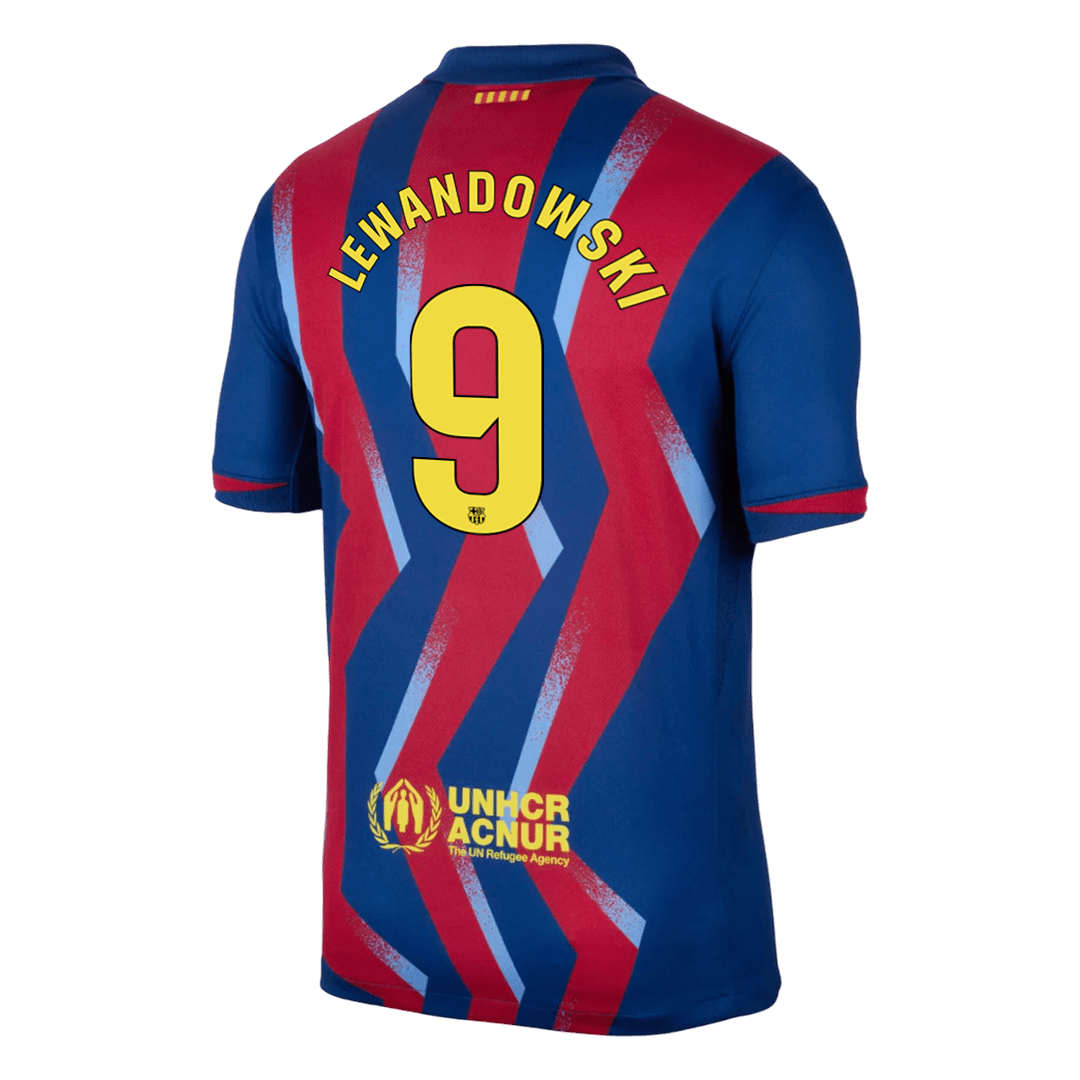 LEWANDOWSKI #9 Barcelona Fourth Away Football Shirt 2025/26