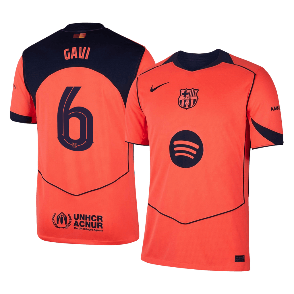 GAVI #6 Barcelona Third Away Football Shirt 2025/26—UCL