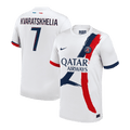 KVARATSKHELIA #7 PSG Away Football Shirt 2024/25