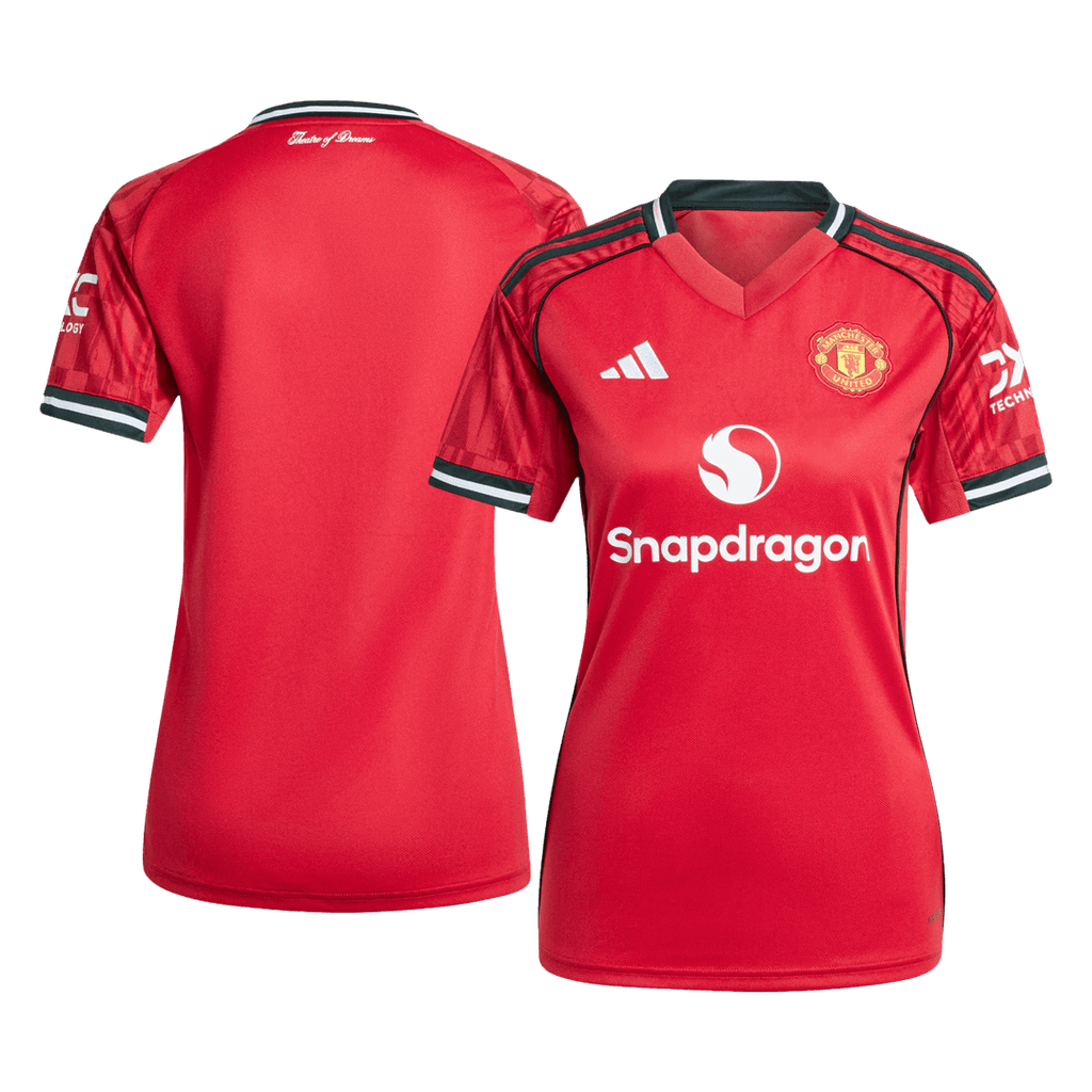 Women's Manchester United Home Football Shirt 2025/26 Red