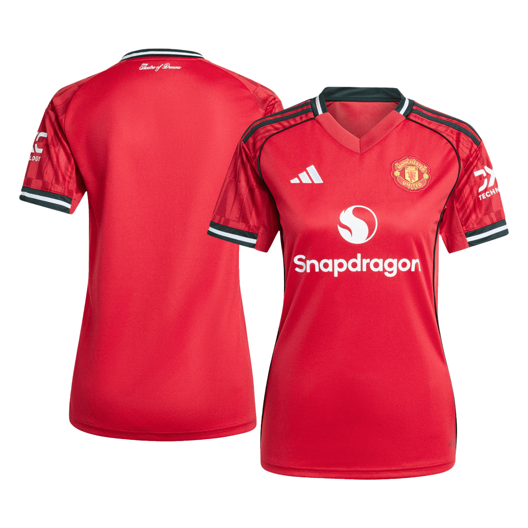 Women's Manchester United Home Football Shirt 2025/26 Red