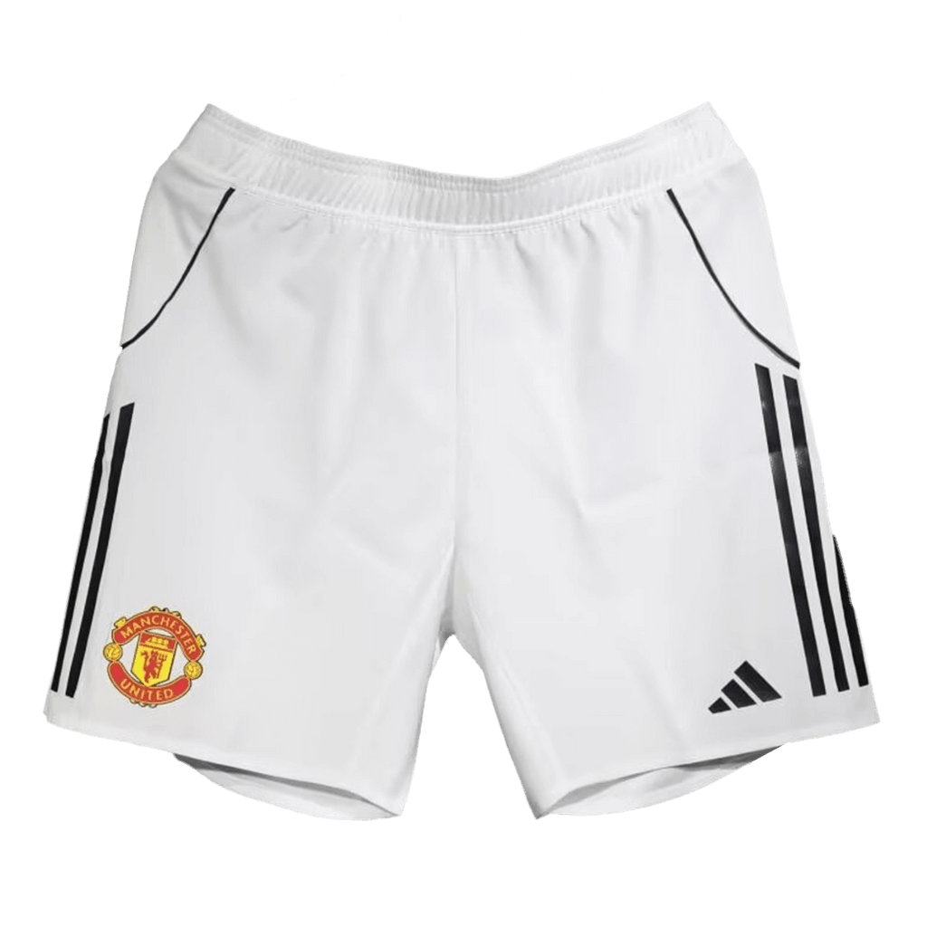 Player Version Manchester United Home Football Shorts 25/26 White