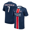 KVARATSKHELIA #7 PSG Home Football Shirt 2024/25