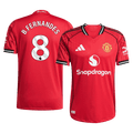 Player Version B.FERNANDES #8 Manchester United Home Football Shirt 2025/26 Red