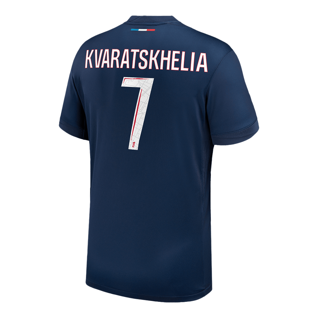 KVARATSKHELIA #7 PSG Home Football Shirt 2024/25