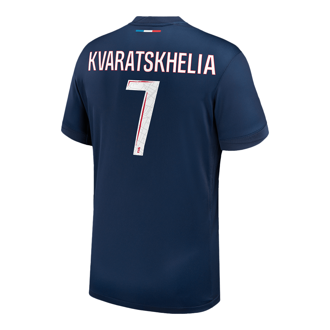 KVARATSKHELIA #7 PSG Home Football Shirt 2024/25