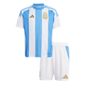 Kid's Argentina Home Football Shirt Kit(Jersey+Shorts) Copa America 2024