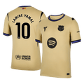 LAMINE YAMAL #10 Barcelona Away Football Shirt 2025/26 Yellow