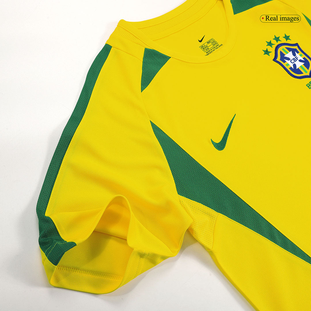 Retro RONALDO #9 2002/03 Brazil Home Football Shirt