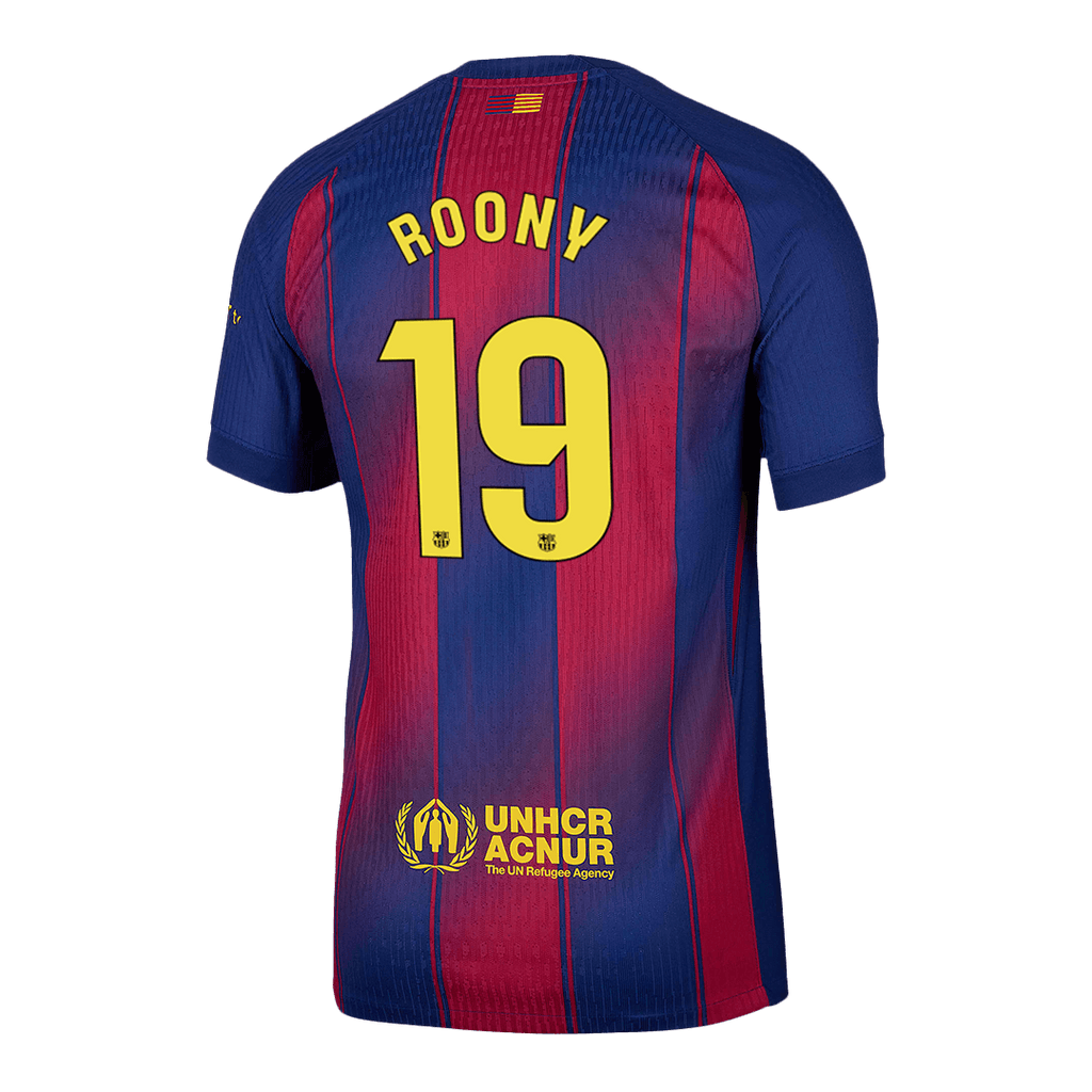 ROONY #19 Player Version Barcelona Home Football Shirt 2025/26 Red&Blue