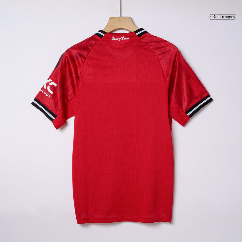 Player Version B.FERNANDES #8 Manchester United Home Football Shirt 2025/26 Red