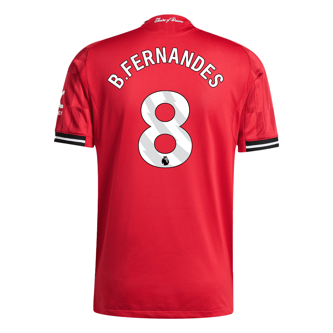 Player Version B.FERNANDES #8 Manchester United Home Football Shirt 2025/26 Red