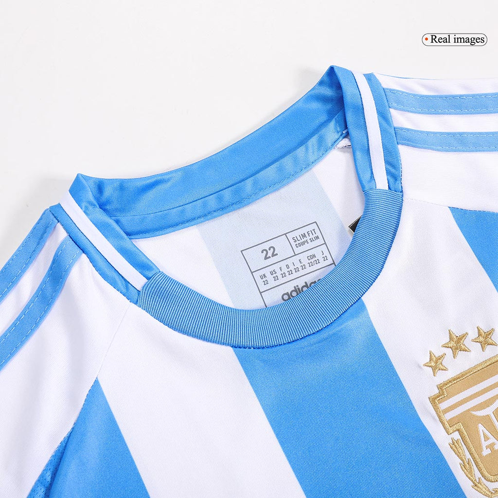 Kid's Argentina Home Football Shirt Kit(Jersey+Shorts) Copa America 2024