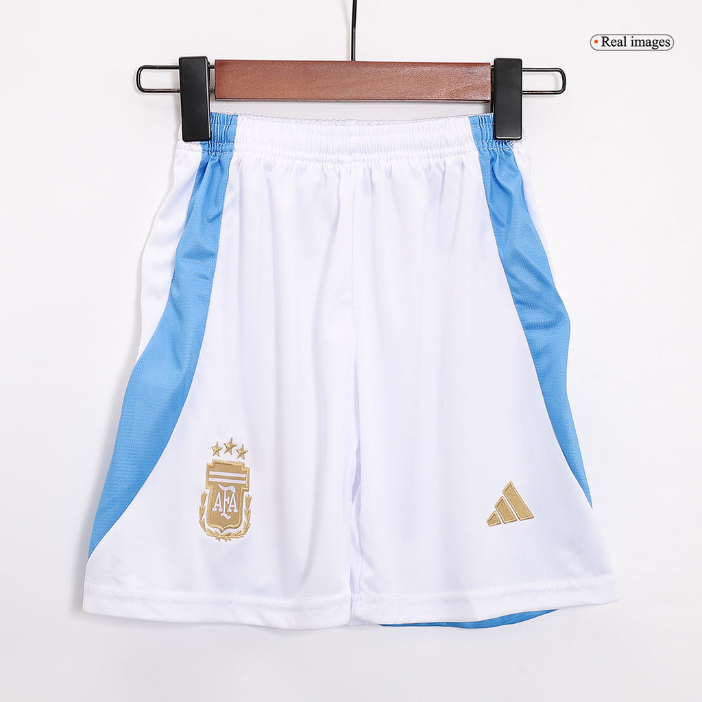 Kid's Argentina Home Football Shirt Kit(Jersey+Shorts) Copa America 2024
