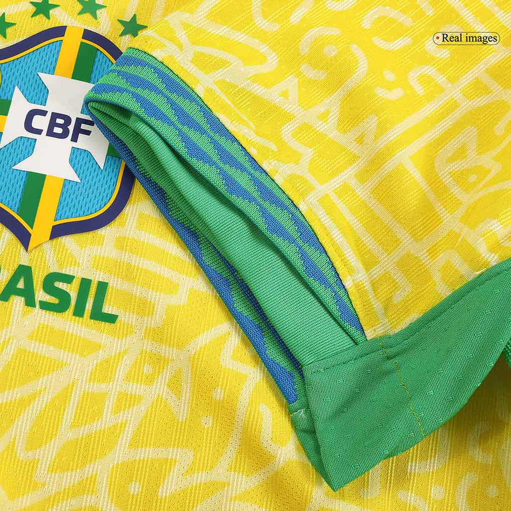 Player Version Brazil Home Football Shirt Copa America 2024