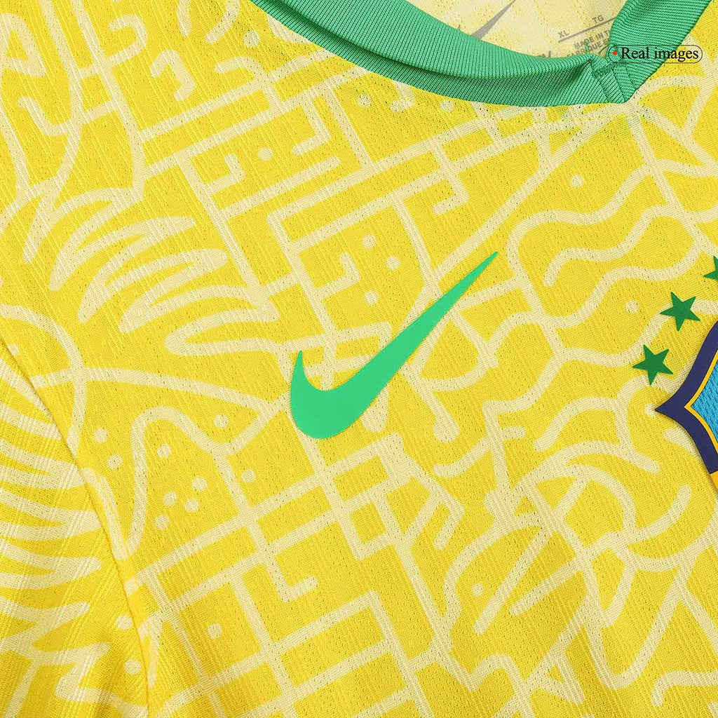 Player Version Brazil Home Football Shirt Copa America 2024