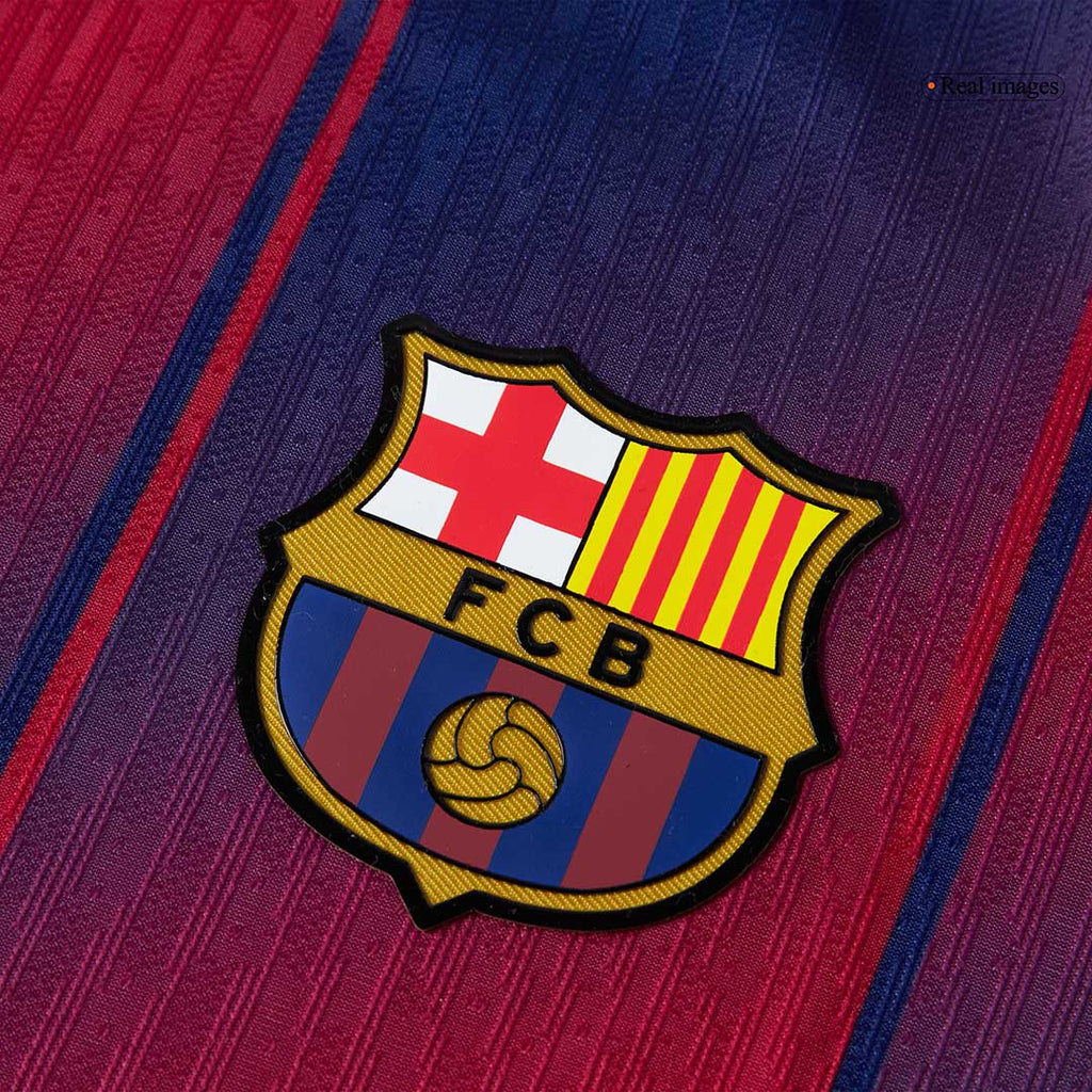 ROONY #19 Player Version Barcelona Home Football Shirt 2025/26 Red&Blue