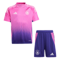 Kid's Germany Away Football Shirt Kit(Jersey+Shorts) Euro 2024