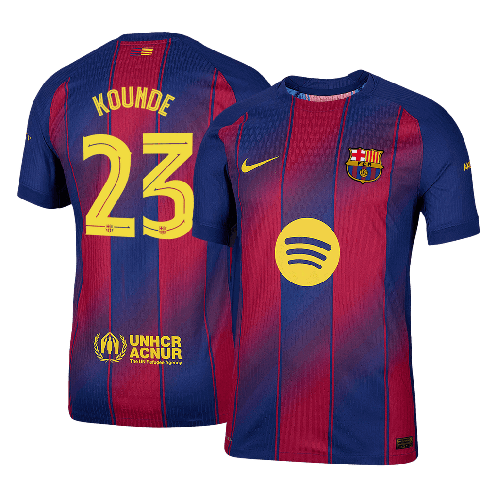 Player Version KOUNDE #23 Barcelona Home Football Shirt 2025/26