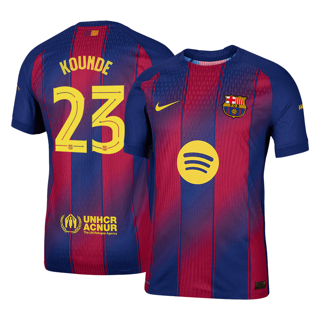 Player Version KOUNDE #23 Barcelona Home Football Shirt 2025/26