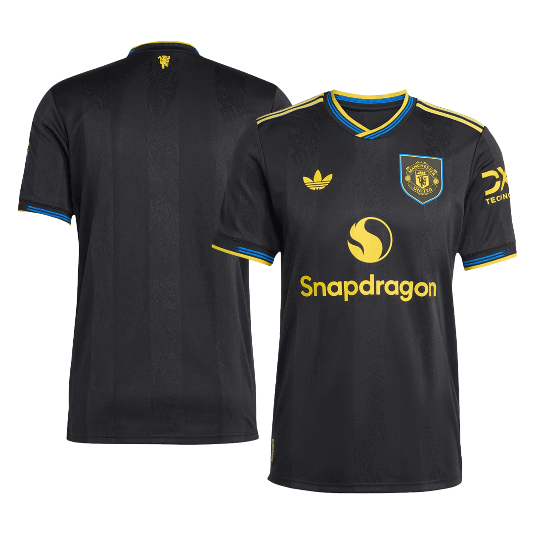 Player Version Manchester United Third Away Football Shirt 2025/26 Black