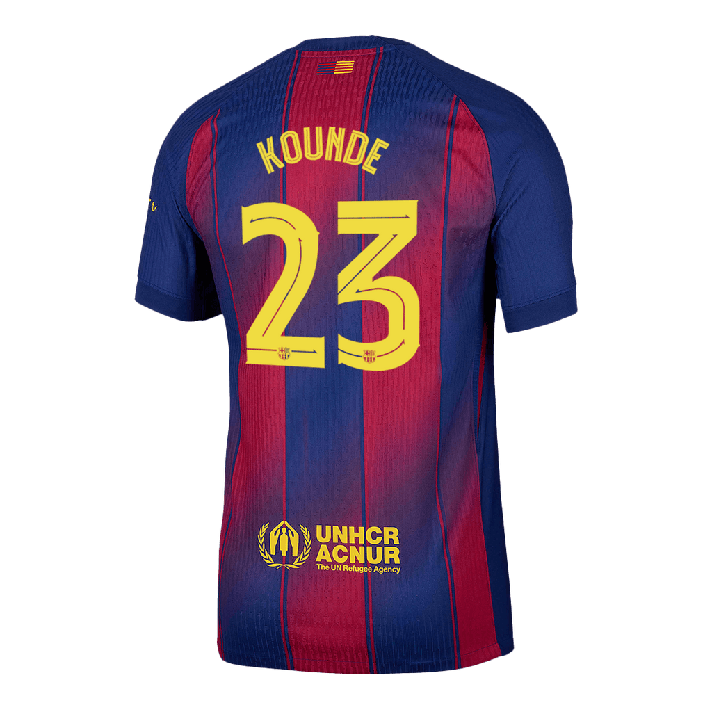 Player Version KOUNDE #23 Barcelona Home Football Shirt 2025/26