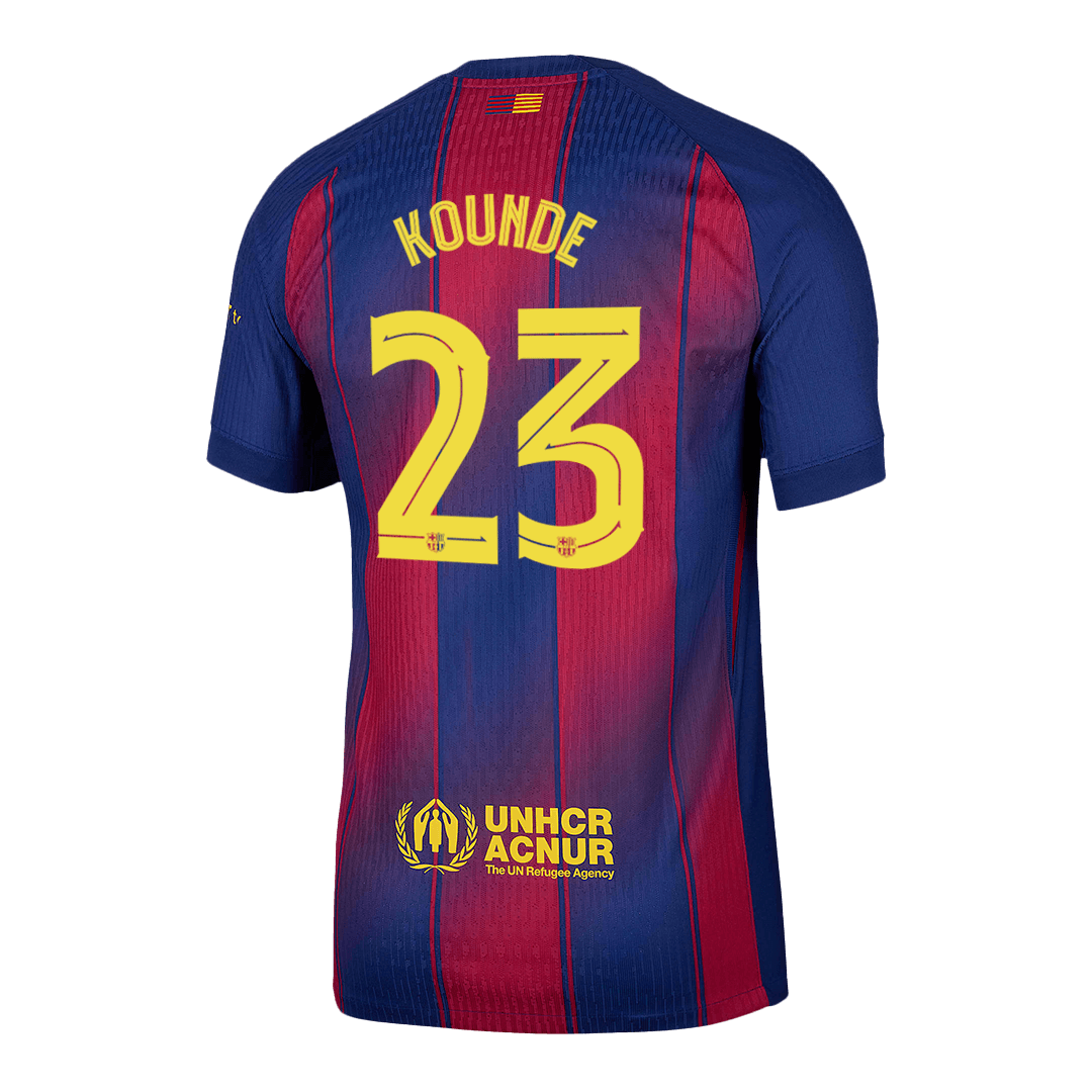 Player Version KOUNDE #23 Barcelona Home Football Shirt 2025/26