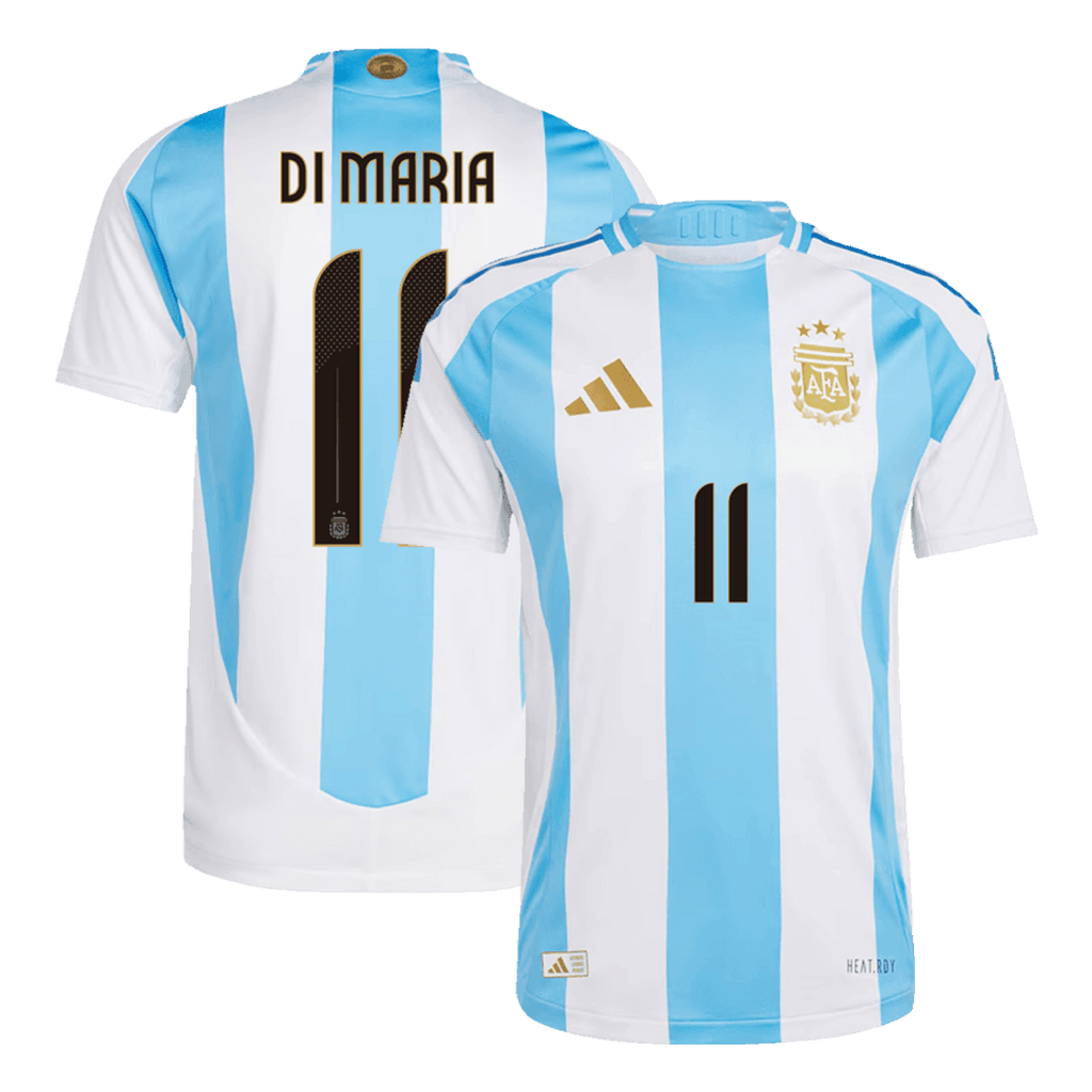 Player Version DI MARIA #11 Argentina Home Football Shirt Copa America 2024