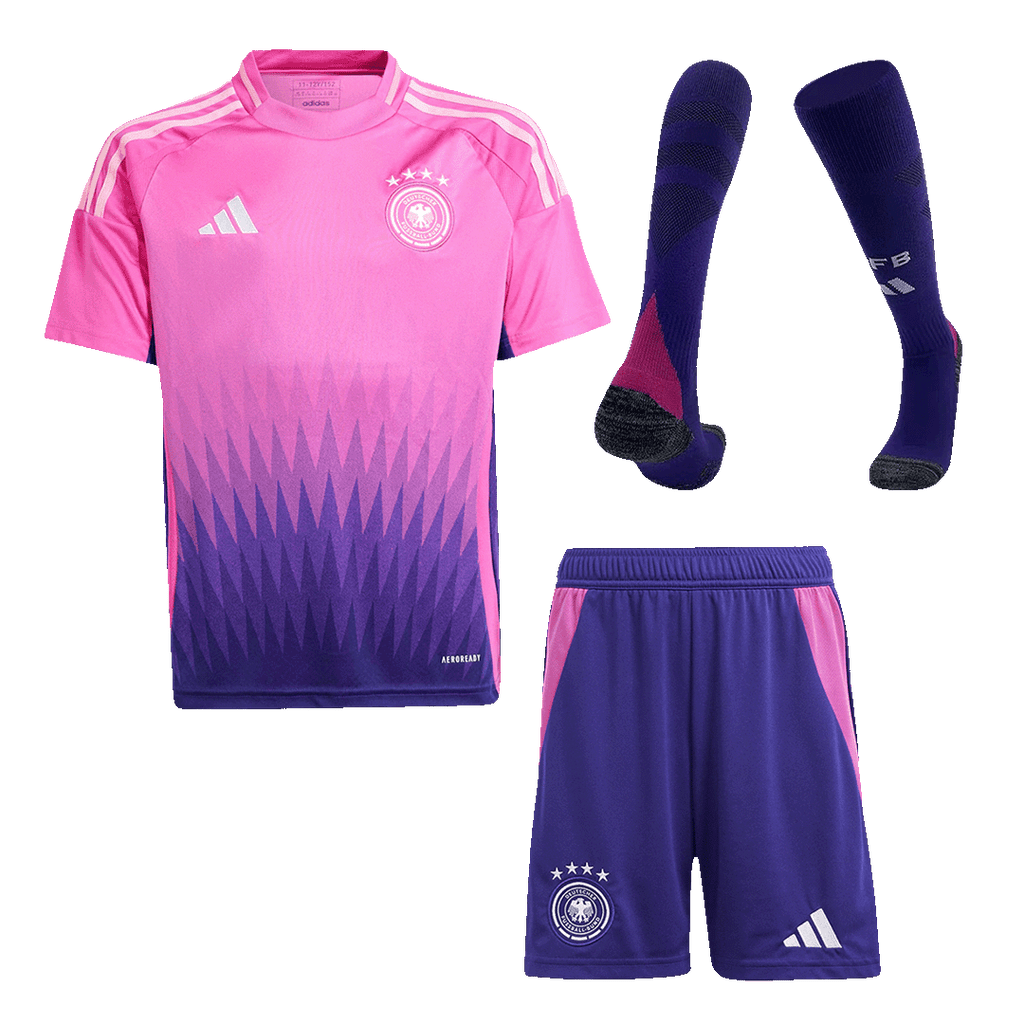 Kid's Germany Away Football Shirt Kit(Jersey+Shorts+Socks) Euro 2024