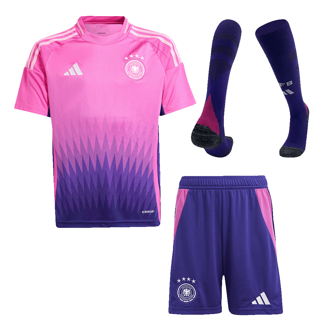 Kid's Germany Away Football Shirt Kit(Jersey+Shorts+Socks) Euro 2024