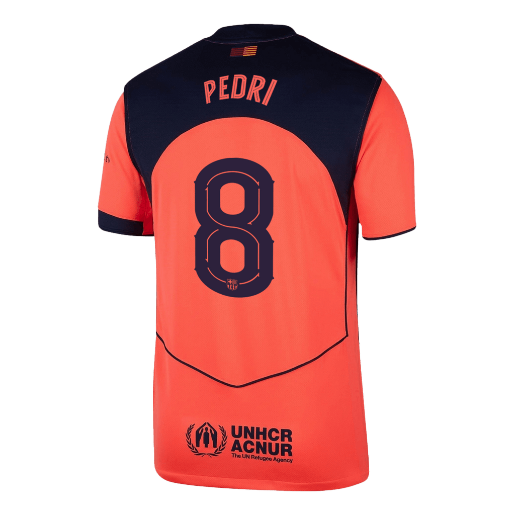 PEDRI #8 Barcelona Third Away Football Shirt 2025/26—UCL