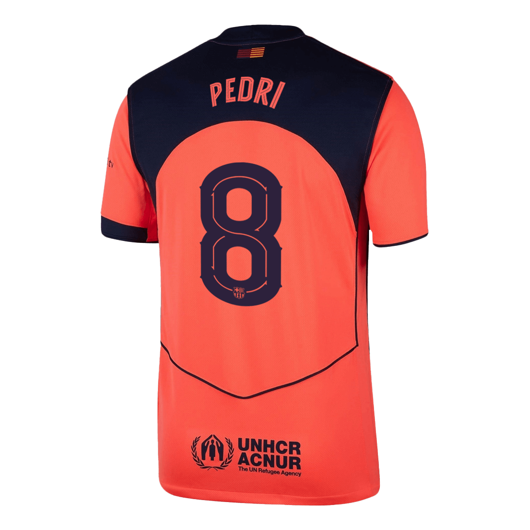 PEDRI #8 Barcelona Third Away Football Shirt 2025/26—UCL