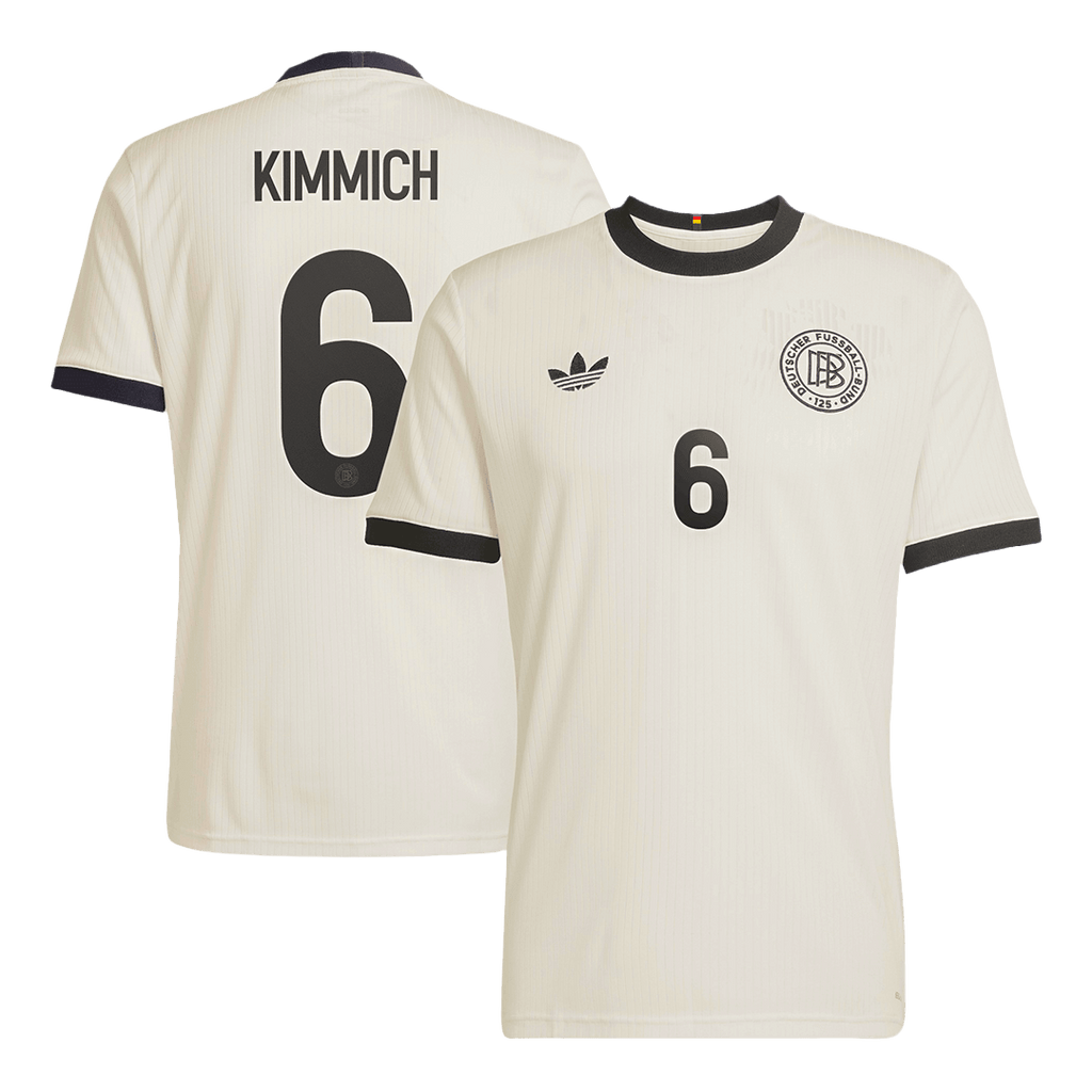 KIMMICH #6 Germany 125th Anniversary Football Shirt 2025 White
