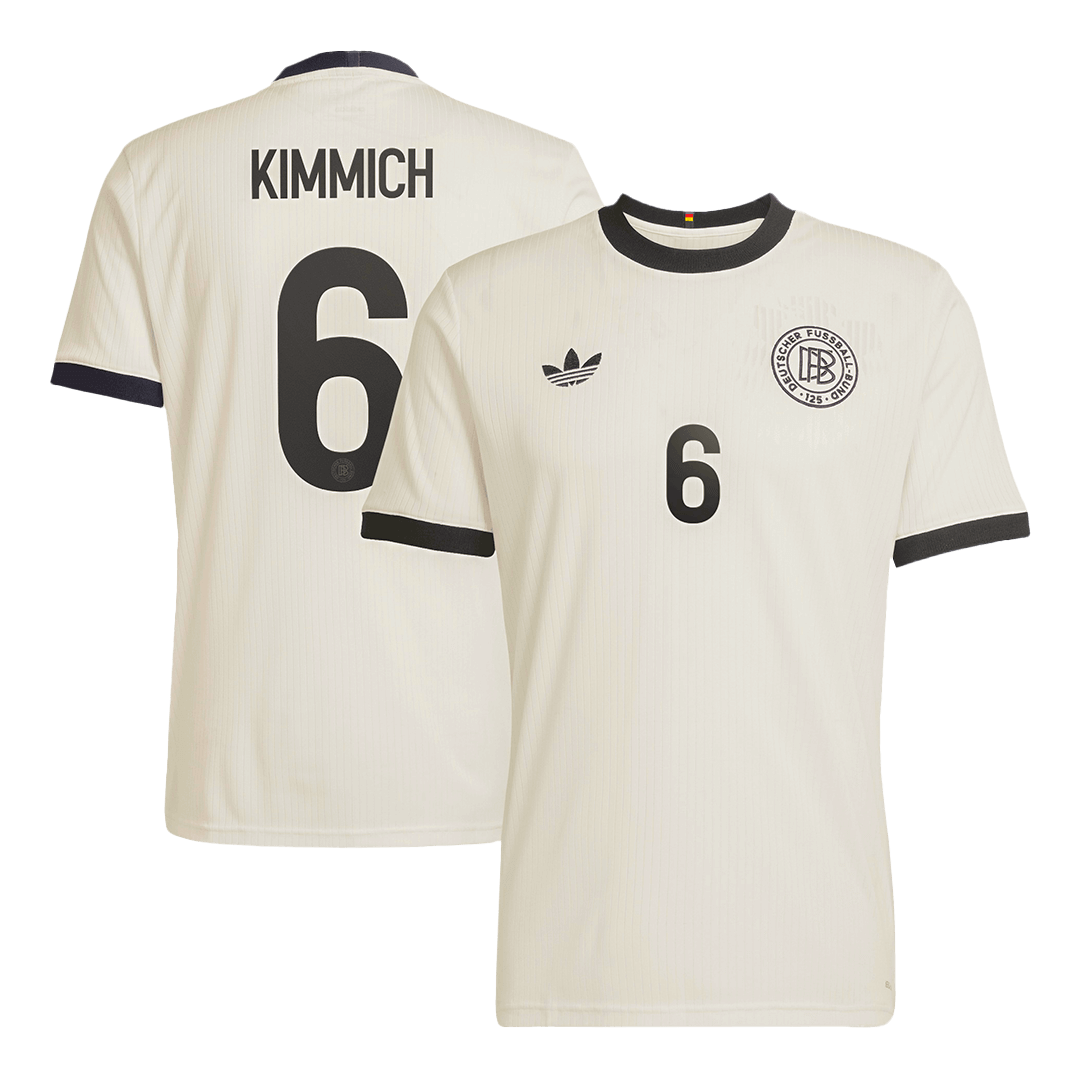 KIMMICH #6 Germany 125th Anniversary Football Shirt 2025 White