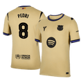 PEDRI #8 Barcelona Away Football Shirt 2025/26 Yellow - UCL