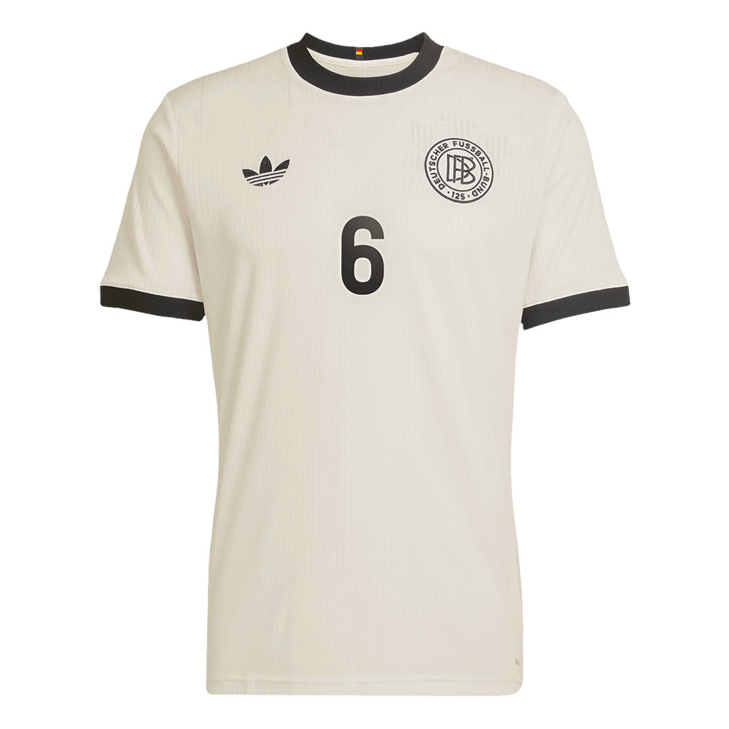 KIMMICH #6 Germany 125th Anniversary Football Shirt 2025 White