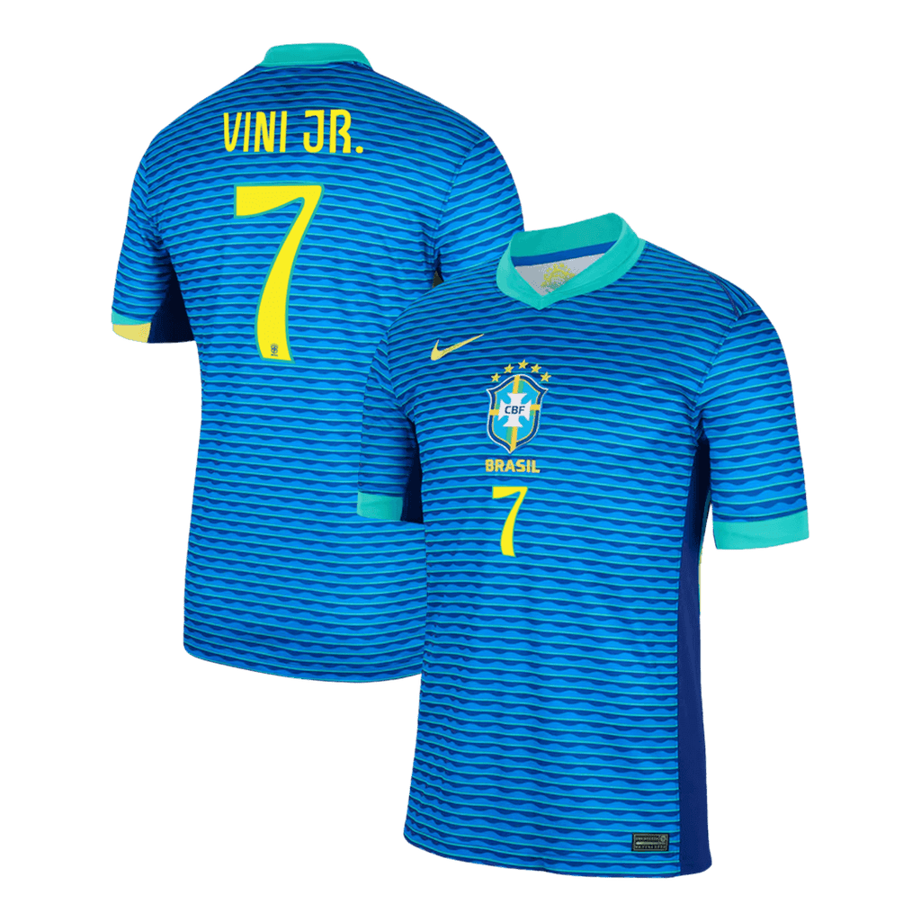 VINI JR. #7 Brazil Away Football Shirt Copa America 2024