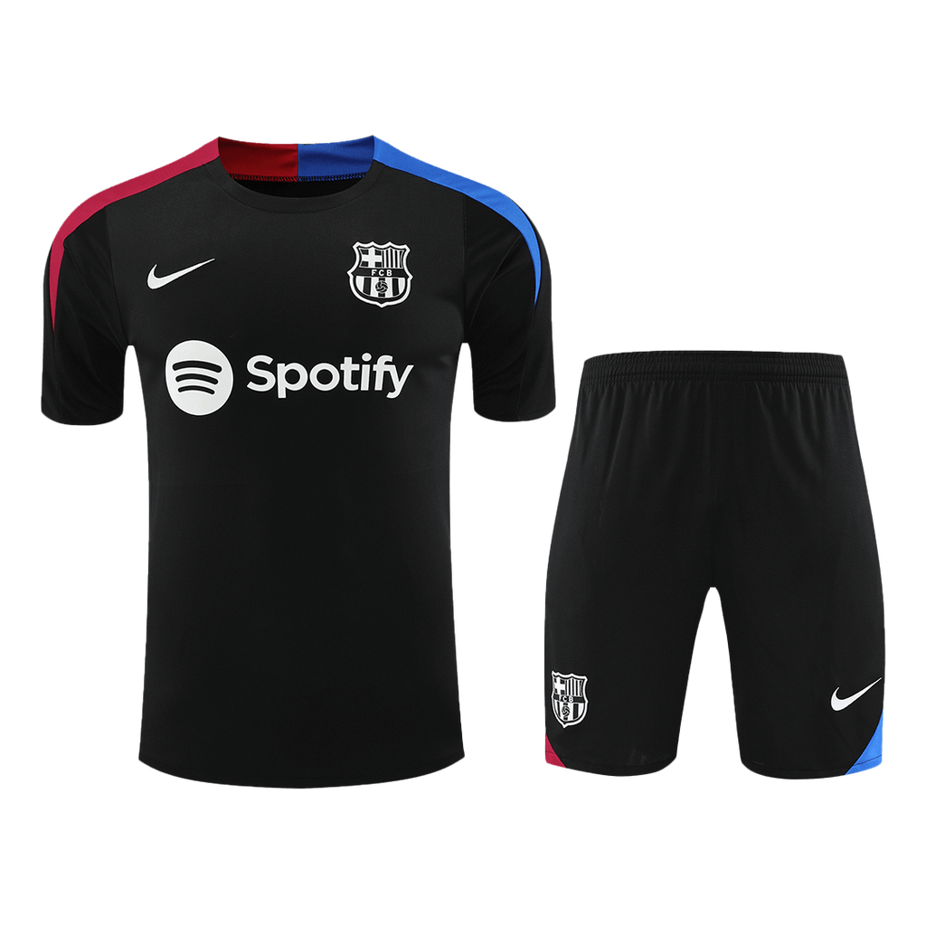 Barcelona Pre-Match Football Shirt Kit(Jersey+Shorts) 2024/25