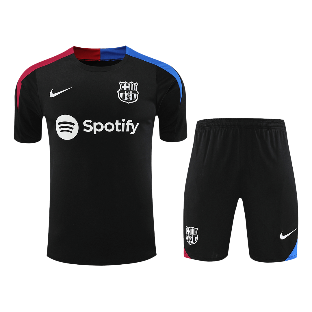 Barcelona Pre-Match Football Shirt Kit(Jersey+Shorts) 2024/25
