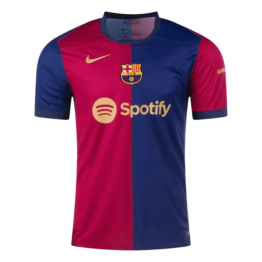 LAMINE YAMAL #19 Barcelona Home Football Shirt 2024/25 - UCL